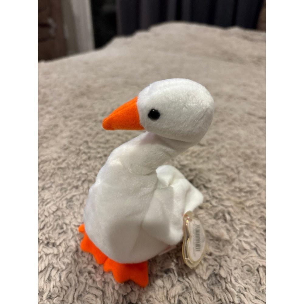Ty Beanie Babies Gracie Swan Kids Small White Excellent 1996 Retired Plush‎ Toy